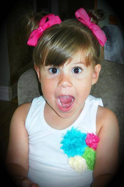 Hair clips are customized to match every outfit or request. 